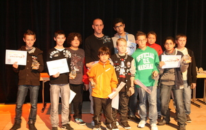 Lauréats 2012 : Les Benjamins , Vice-champions et finalistes de la Coupe de Moselle .